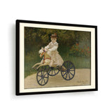 Jean Monet On His Hobby Horse - WALL MOUNT FRAME