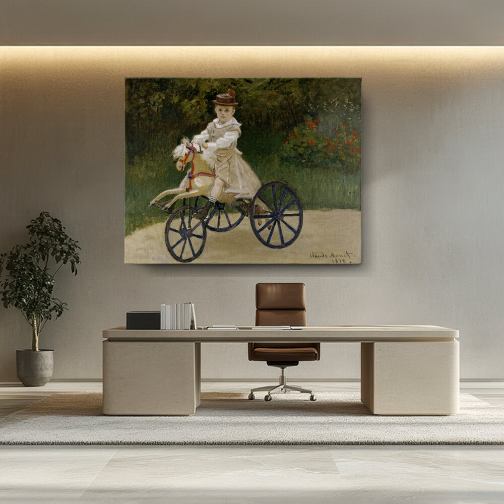 Artist1 - Art - Jean Monet On His Hobby Horse - Wall Canvas