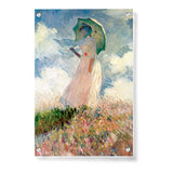 Woman With Umbrella - Acrylic Wall Photo