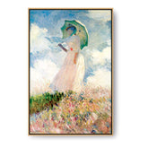 Woman With Umbrella - FLOATING FRAME