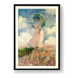 Woman With Umbrella - WALL MOUNT FRAME