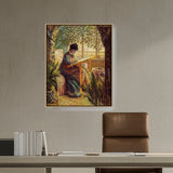 Artist1 - Art - Madame Monet Embroidering - FLOATING FRAME