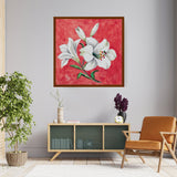 White Lily - Framed Canvas