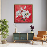 White Lily - FLOATING FRAME