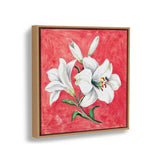 White Lily - FLOATING FRAME