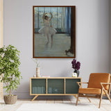Dancer Posing For A Photograph - Framed Canvas
