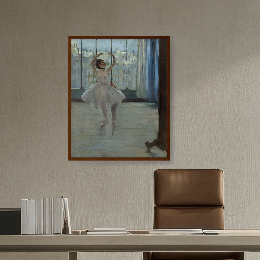 Artist1 - Art - Dancer Posing For A Photograph - Framed Canvas