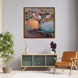 Three Dancers - Framed Canvas