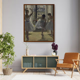 The Dancing Lesson - Framed Canvas