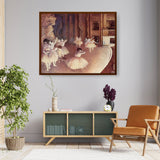 Rehearsal Of A Ballet On Stage - Framed Canvas