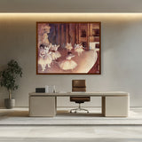 Artist1 - Art - Rehearsal Of A Ballet On Stage - Framed Canvas