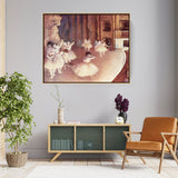 Rehearsal Of A Ballet On Stage - FLOATING FRAME