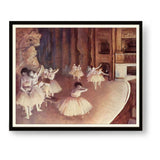 Rehearsal Of A Ballet On Stage - WALL MOUNT FRAME