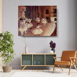 Rehearsal Of A Ballet On Stage - Wall Canvas