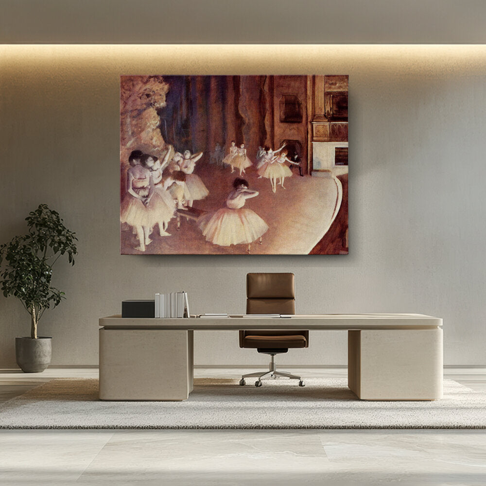 Artist1 - Art - Rehearsal Of A Ballet On Stage - Wall Canvas