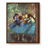 Blue Ballerinas - Framed Canvas