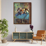 Blue Ballerinas - Framed Canvas