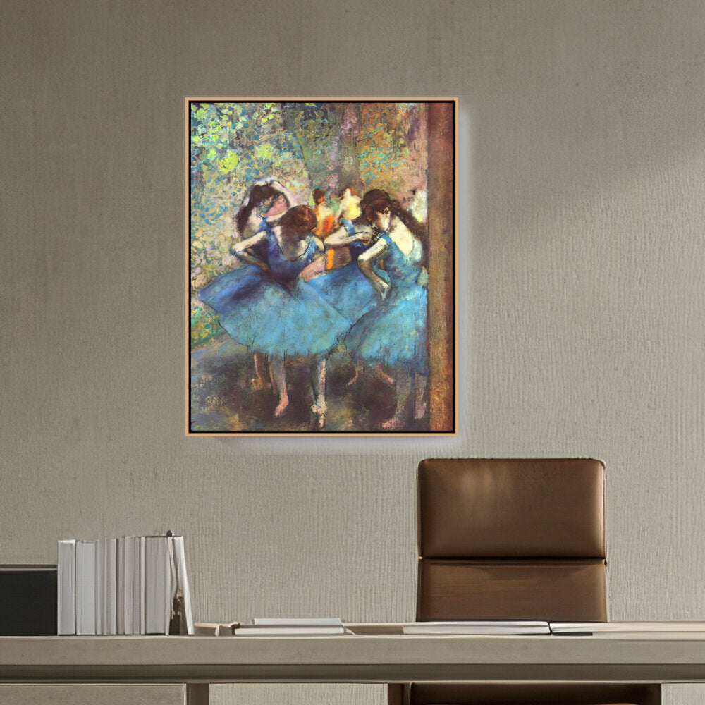 Artist1 - Art - Blue Ballerinas - FLOATING FRAME