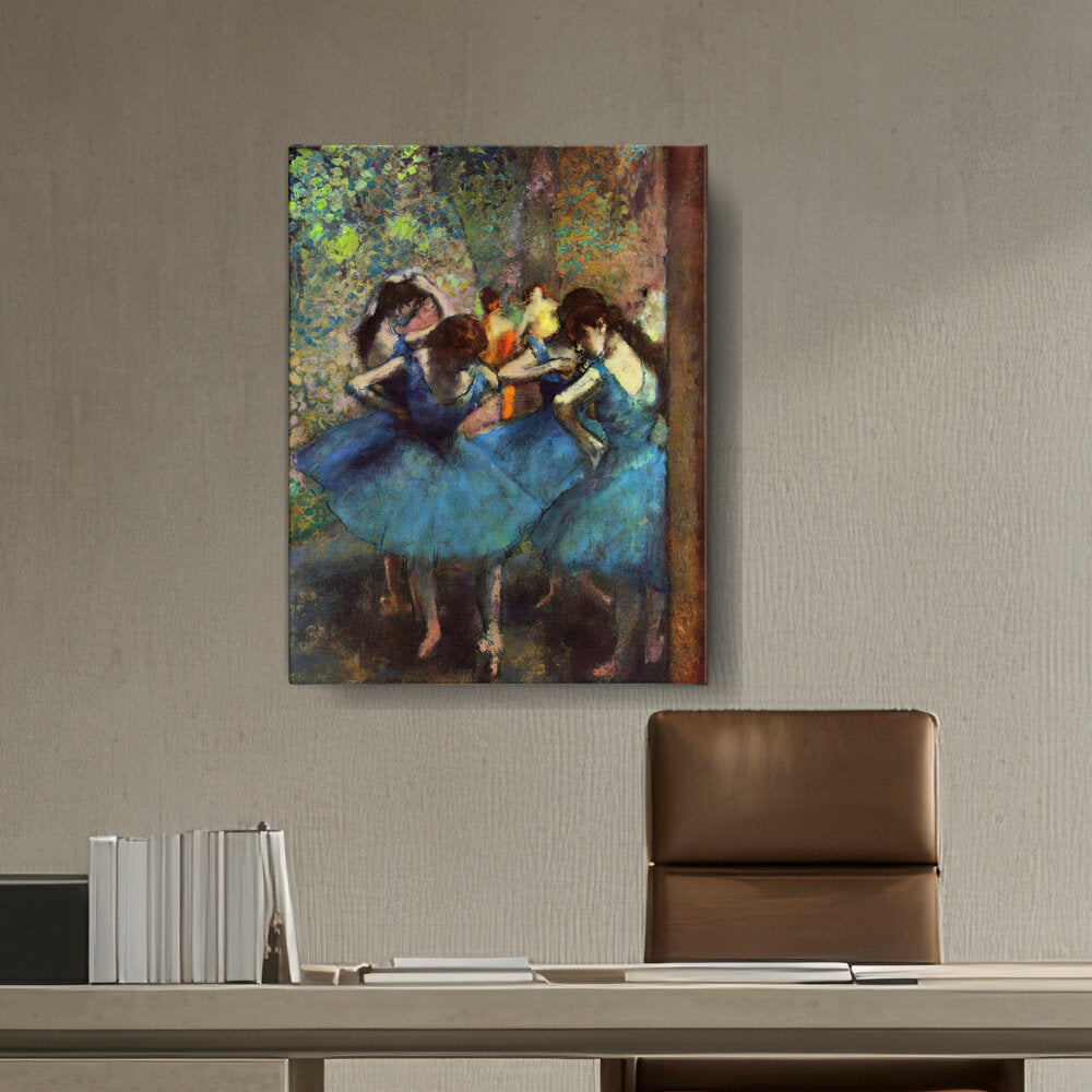 Artist1 - Art - Blue Ballerinas - Wall Canvas