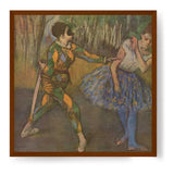 Harlequin And Colombina - Framed Canvas