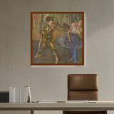 Artist1 - Art - Harlequin And Colombina - Framed Canvas
