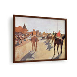 The Parade: Racehorses - Framed Canvas