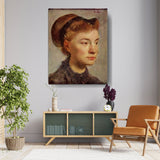 Portrait Of A Young Woman - Wall Canvas
