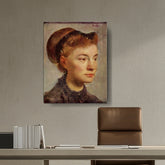 Artist1 - Art - Portrait Of A Young Woman - Wall Canvas