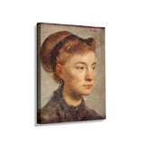 Portrait Of A Young Woman - Wall Canvas