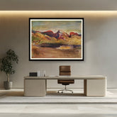 Artist1 - Art - Lake And Mountains - WALL MOUNT FRAME