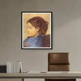 Artist1 - Art - Portrait Of Mademoiselle Dobig - WALL MOUNT FRAME