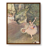 Dancer With A Bouquet - Framed Canvas