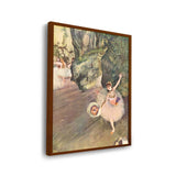 Dancer With A Bouquet - Framed Canvas