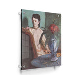 Woman With The Oriental Vase - Acrylic Wall Photo