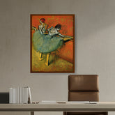 Artist1 - Art - Dancers At The Barre - Framed Canvas