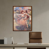 Artist1 - Art - Four Dancers On Stage - Framed Canvas