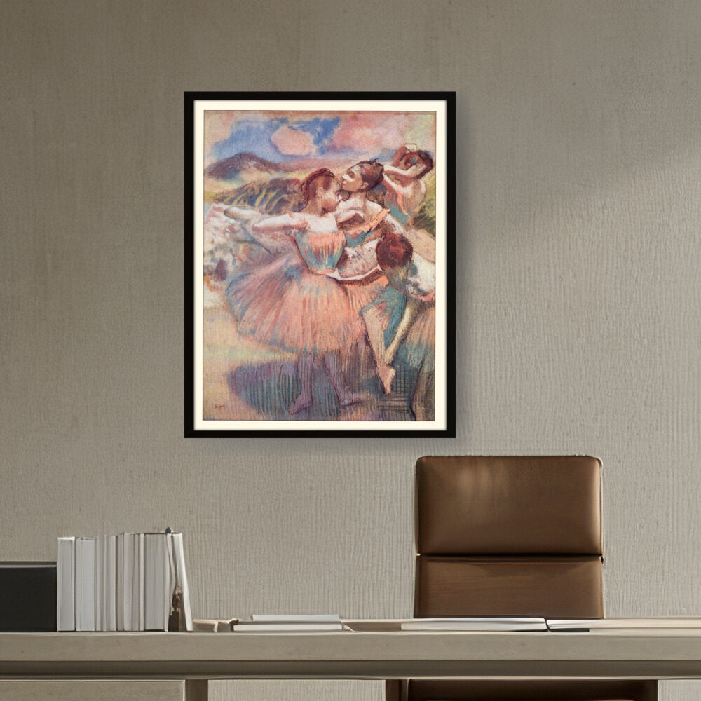 Artist1 - Art - Four Dancers On Stage - WALL MOUNT FRAME