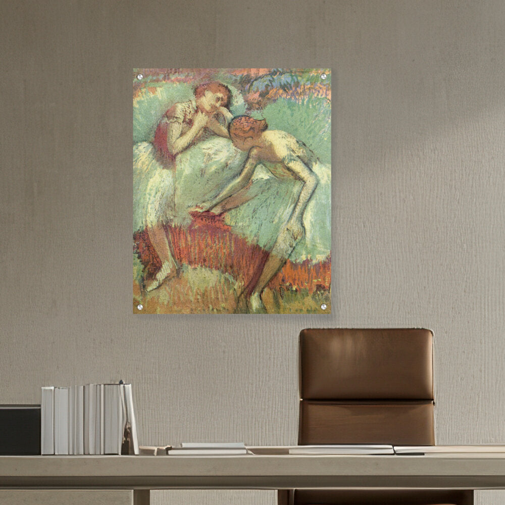 Artist1 - Art - Dancers In Green - Acrylic Wall Photo