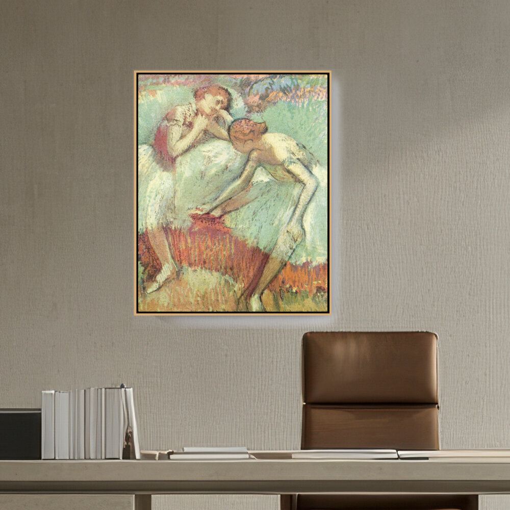 Artist1 - Art - Dancers In Green - FLOATING FRAME