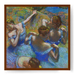 Blue Dancers - Framed Canvas
