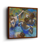 Blue Dancers - Framed Canvas