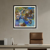 Artist1 - Art - Blue Dancers - WALL MOUNT FRAME