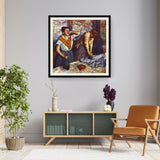 Woman Ironing - WALL MOUNT FRAME