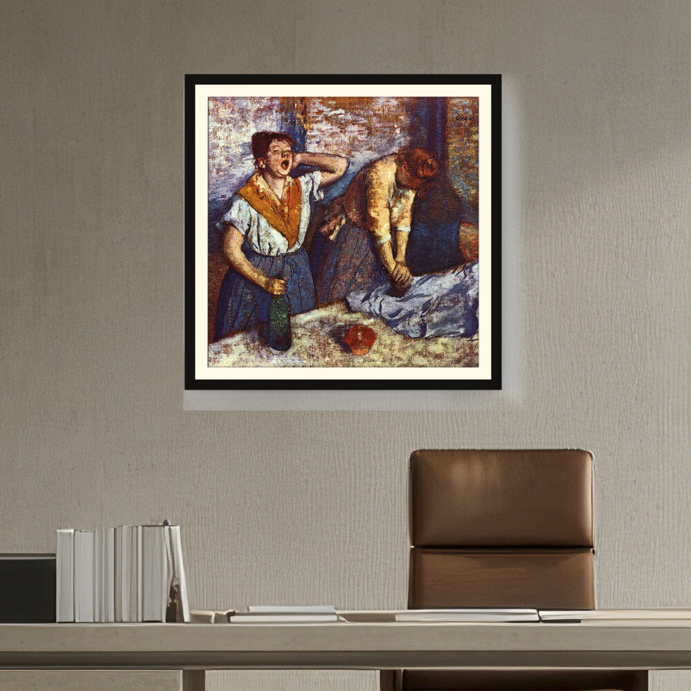 Artist1 - Art - Woman Ironing - WALL MOUNT FRAME