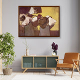 Laundress Carrying Linen - Framed Canvas