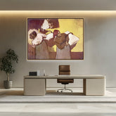 Artist1 - Art - Laundress Carrying Linen - FLOATING FRAME