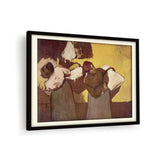 Laundress Carrying Linen - WALL MOUNT FRAME