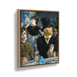 At The Caf?? - FLOATING FRAME