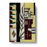 Abstract Composition With Leaves - Wall Canvas