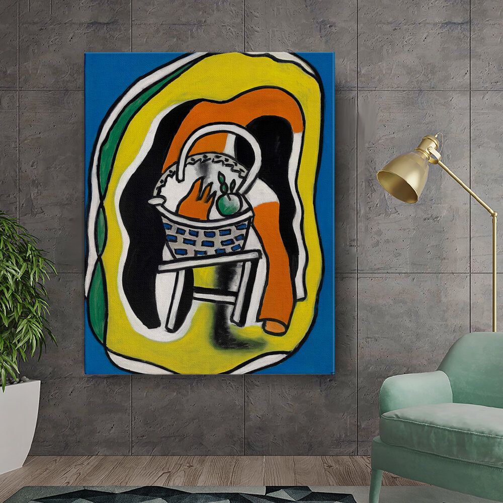 Artist1 - Art - Vibrant Basket Still Life - Wall Canvas